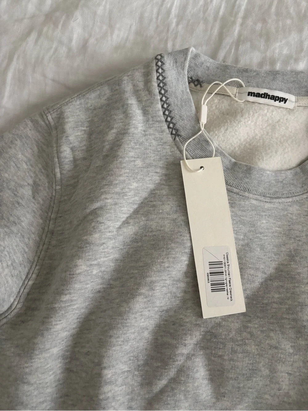 Madhappy Light Grey Logo Crewneck Sweatshirt NWT